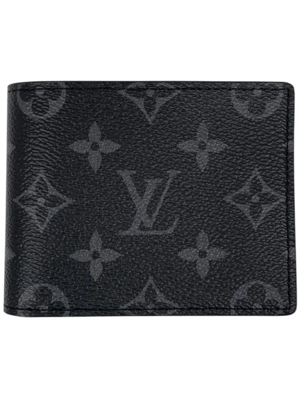 Louis Vuitton Portefeuille Calf Bifold Wallet Monogram Eclipse Noir